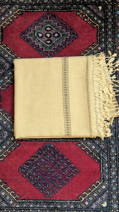 Zarqa-e-Swat | Golden Wool Shawl of Swat